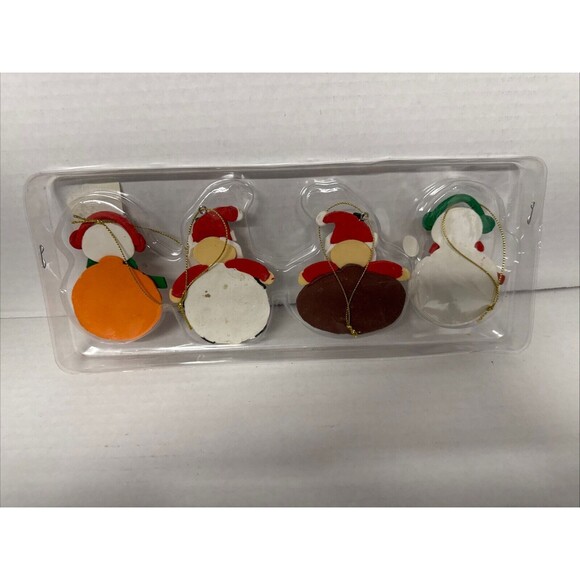 Lot Of 4 Sports Christmas Tree Ornaments Basketball Football Baseball Soccer - Picture 5 of 9